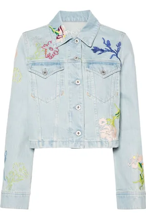 Kenzo Drawn Flowers Jeansjacke