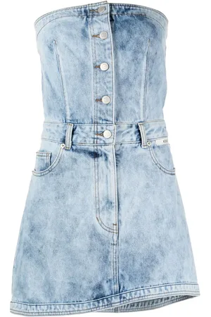 KIMHEKIM Jeanskleid mit Acid-Wash-Effekt