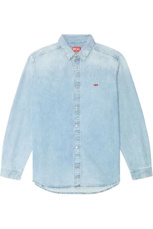 Diesel D-SIMPLY Jeanshemd mit Logo-Stickerei