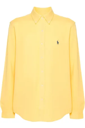 Ralph Lauren Pikee-Hemd mit Logo-Stickerei