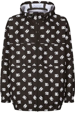Dolce & Gabbana Kapuzenjacke mit Monogramm-Print