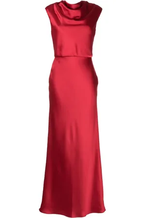 Amsale Maxikleid mit drapiertem Ausschnitt