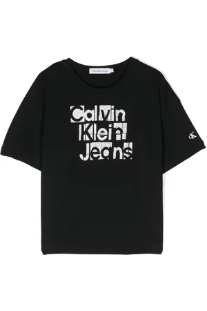 Calvin Klein T-Shirt mit Glitter-Logo