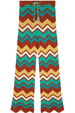 Alanui Kaleidoscopic Chevron-Strickhose