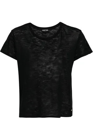 Tom Ford T-Shirt mit Logo-Schild