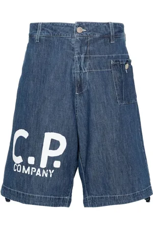 C.P. Company Jeans-Shorts mit Logo-Print