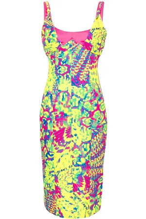 VERSACE Animalier Midikleid