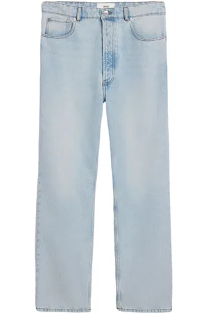 Ami Halbhohe Straight-Leg-Jeans