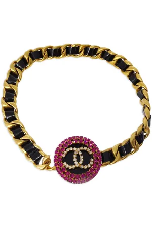 CHANEL 1995 strassverzierter Gürtel mit CC
