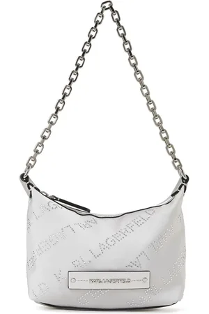 Karl Lagerfeld Mini Essential Schultertasche mit Kristallverzierung