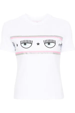 Chiara Ferragni T-Shirt mit Maxi Logomania-Print
