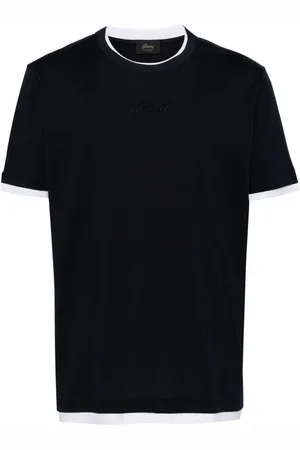 BRIONI T-Shirt mit Logo-Stickerei