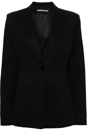 ANDREADAMO Einreihiges Twill-Sakko