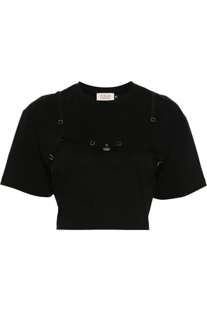 MURMUR Cropped-Hemd mit Riemen