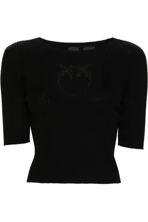 Pinko Geripptes Strickoberteil