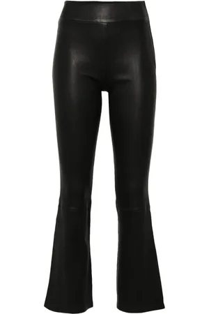 arma leder Ausgestellte Cropped-Lederhose