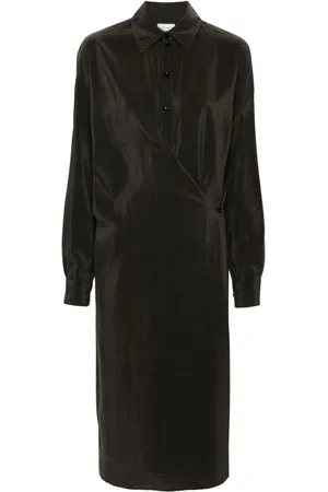 LEMAIRE Asymmetrisches Mini-Hemdkleid