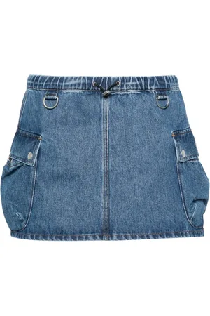 COPERNI Jeansrock mit Logo-Applikation