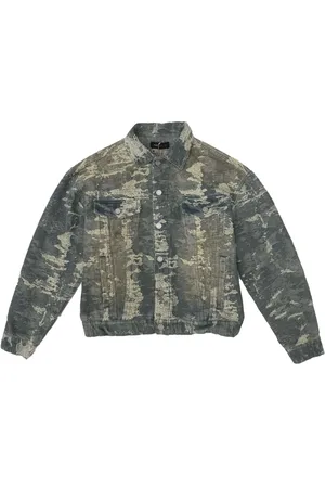 Purple Brand Jeansjacke mit Jacquardmuster