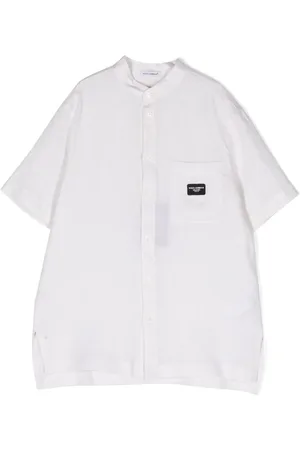 Dolce & Gabbana Kurzärmeliges Leinenhemd