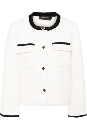 tout a coup Tweed-Jacke mit Kontrastdetails