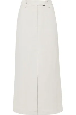 Brunello Cucinelli Shantung Midirock