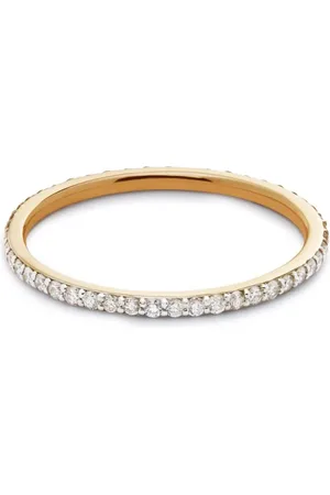 Monica Vinader 14kt Gelbgoldring mit Diamanten