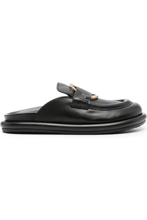 Moncler Mules aus Leder