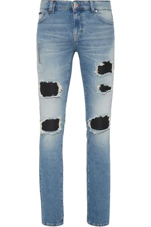 Philipp Plein Jeans in Distressed-Optik