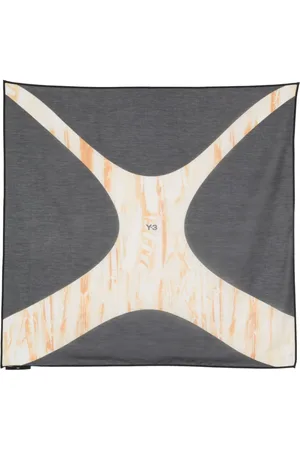 Y-3 Schal mit abstraktem Print