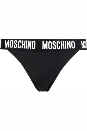 Moschino Bikinihöschen mit Logo-Tape