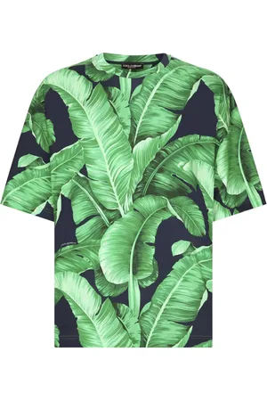 Dolce & Gabbana T-Shirt mit Blatt-Print