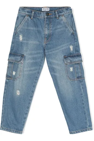 Moschino Straight-Leg-Jeans mit Cargotaschen
