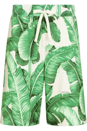 Dolce & Gabbana Joggingshorts mit Blatt-Print