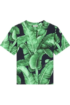 Dolce & Gabbana T-Shirt mit Blatt-Print