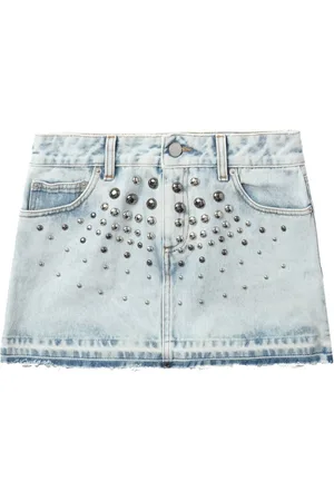 Alessandra Rich Jeansrock mit Nieten