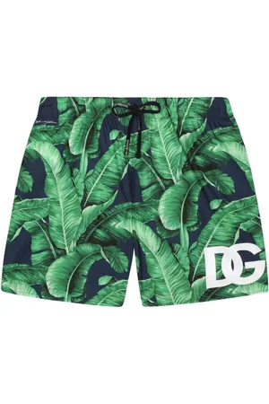 Dolce & Gabbana Badeshorts mit Blatt-Print
