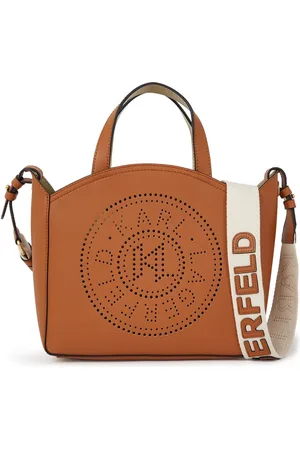 Karl Lagerfeld K/Circle Handtasche mit perforiertem Logo