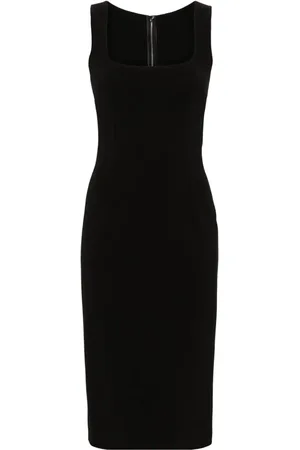 Dolce & Gabbana Midikleid mit eckigem Ausschnitt