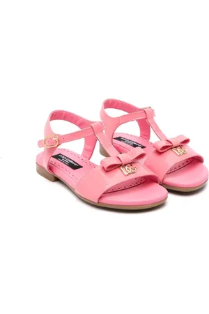 Dolce & Gabbana Sandalen aus Lackleder mit Schleife