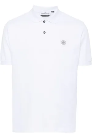 Stone Island Poloshirt mit Kompass-Applikation