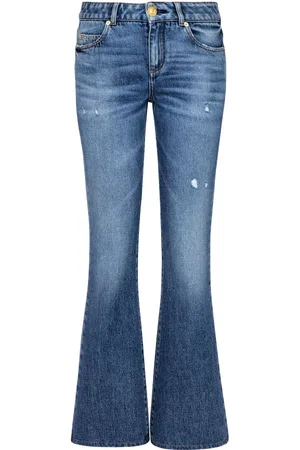 Balmain Halbhohe Schlagjeans
