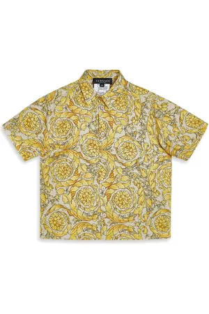 VERSACE Seidenhemd mit Barocco-Print