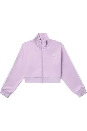 Chocoolate Sweatshirtjacke mit Logo-Applikation