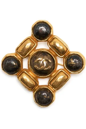 CHANEL Brosche mit CC