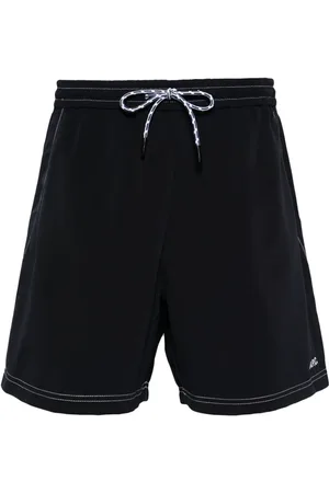 A.P.C. Badeshorts mit Logo-Stickerei