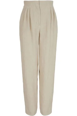 Emporio Armani High-Waist-Hose mit geradem Bein
