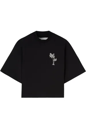 Palm Angels T-Shirt mit Palmenstickerei