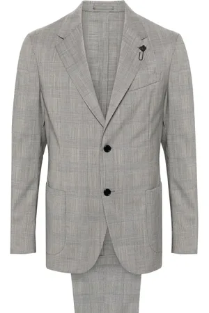 LARDINI Wollanzug mit Prince of Wales-Karo