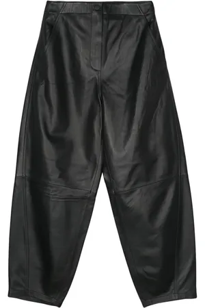 YVES SALOMON Tapered-Hose aus Leder